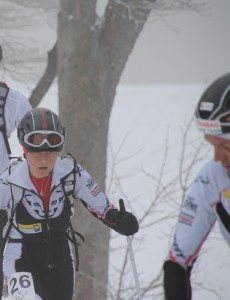 Evelyne Lachner mit dem Teamchef...